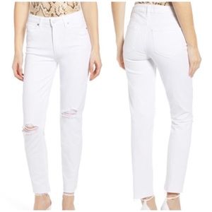 Paige Hoxton High Rise Skinny Jeans White Size 32